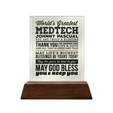 World's Greatest Medtech Glass Plaque